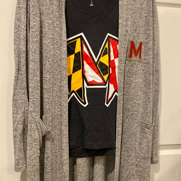 Maryland University Dorm Room Attire! If you know you know 😊 Cardigan Hoodie - Picture 1 of 6